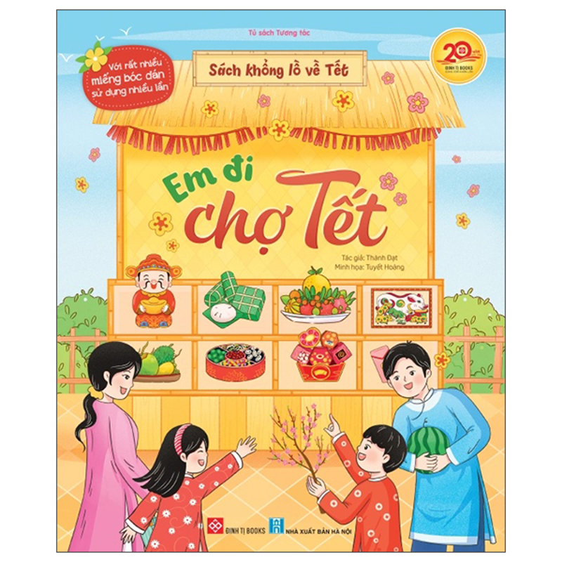 Sách Khổng Lồ Về Tết-Em Đi Chợ Tết