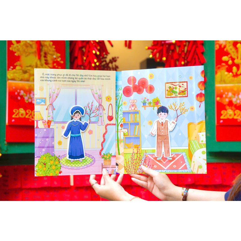 Sách Khổng Lồ Về Tết-Em Đi Chợ Tết