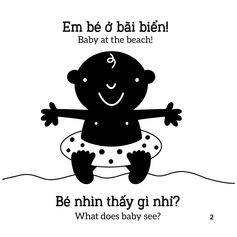 Sách Kích Thích Thị Giác - Em Bé Thấy Gì? - Đi Biển