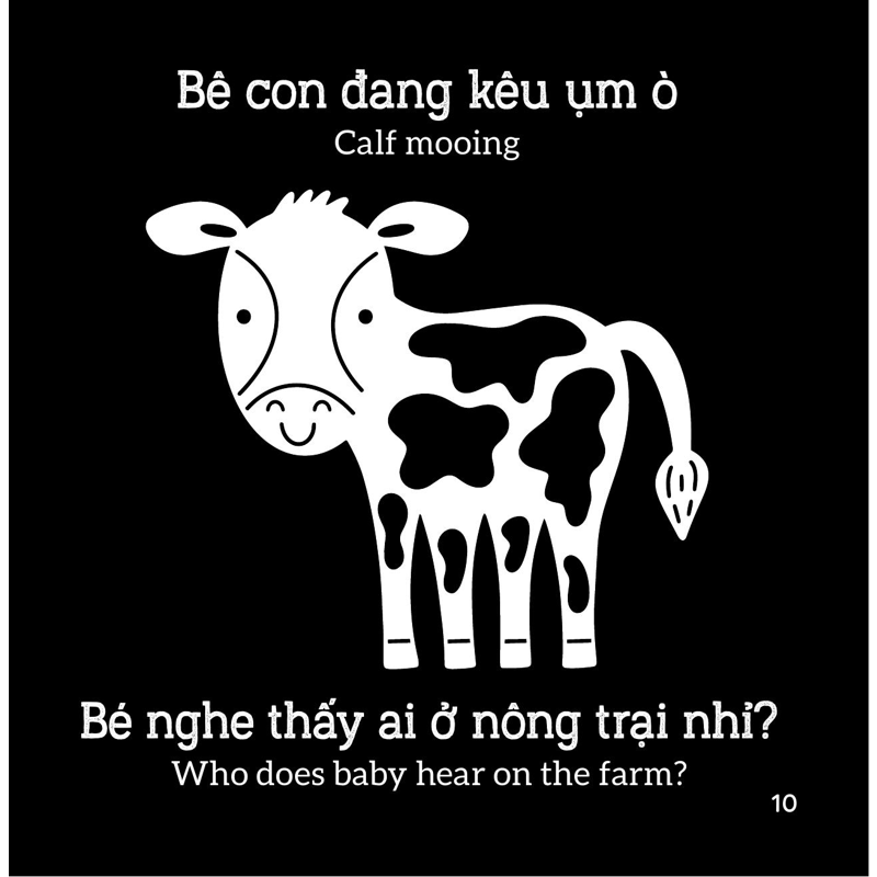 Sách Kích Thích Thị Giác - Em Bé Thấy Gì? - Động Vật