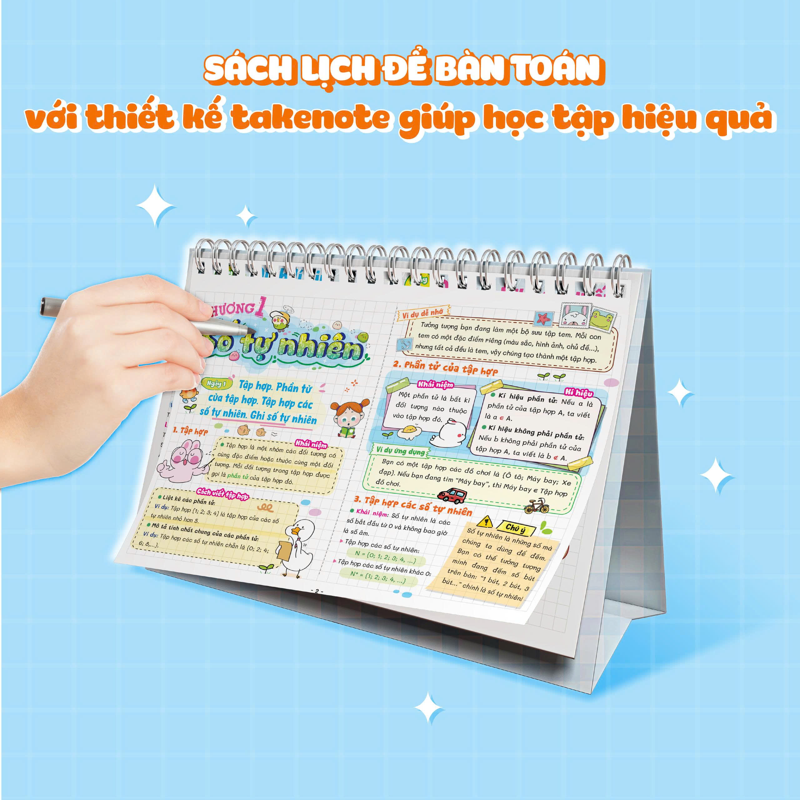 Tra Cứu Nhanh Kiến Thức Hàng Ngày - Sách Lịch Để Bàn Toán 6