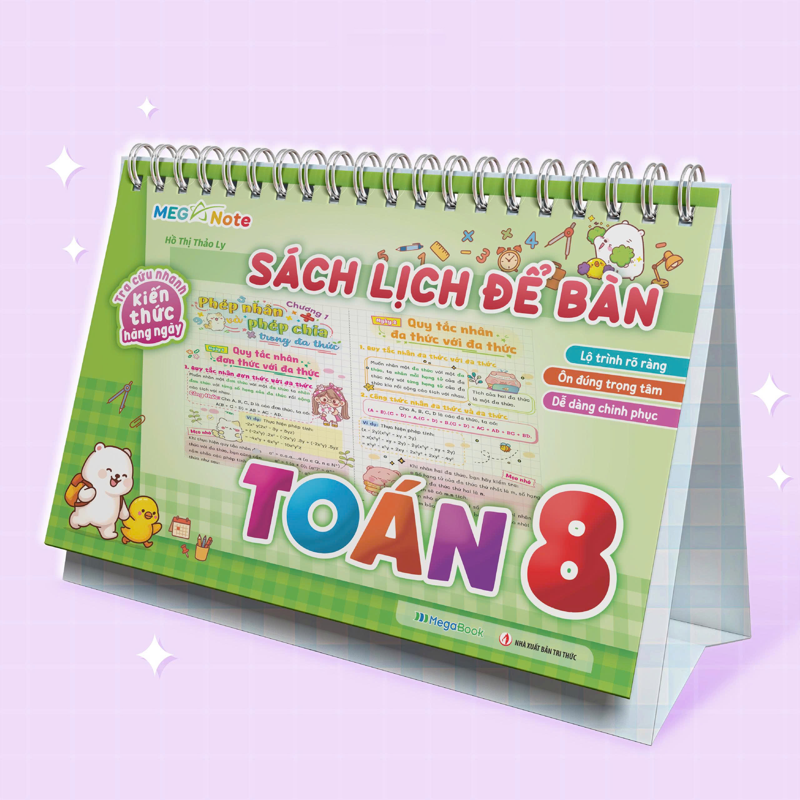 Sách Lịch Để Bàn - Tra Cứu Nhanh Kiến Thức Hàng Ngày - Toán 8