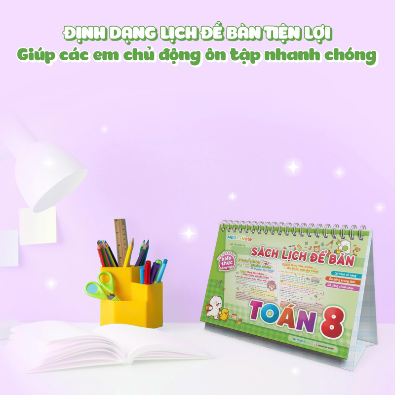 Sách Lịch Để Bàn - Tra Cứu Nhanh Kiến Thức Hàng Ngày - Toán 8
