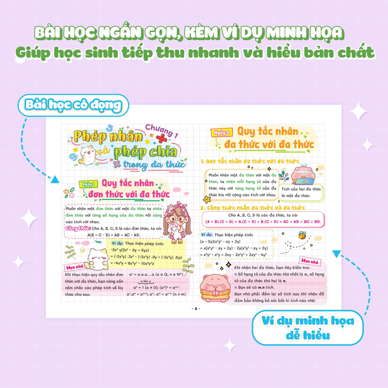 Sách Lịch Để Bàn - Tra Cứu Nhanh Kiến Thức Hàng Ngày - Toán 8