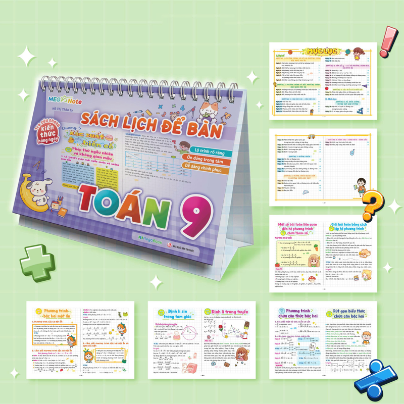 Tra Cứu Nhanh Kiến Thức Hàng Ngày - Sách Lịch Để Bàn Toán 9