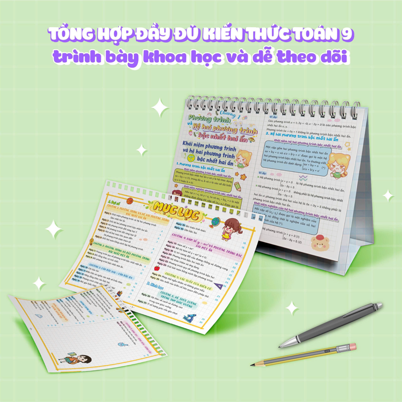 Tra Cứu Nhanh Kiến Thức Hàng Ngày - Sách Lịch Để Bàn Toán 9