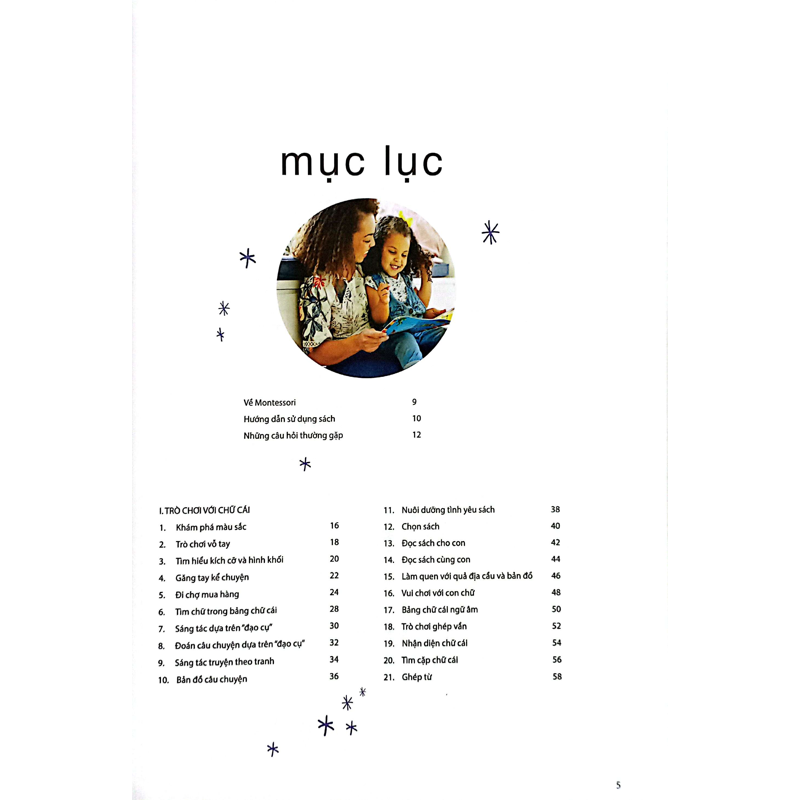Sách Montessori Giới Thiệu Từ Vựng Và Số Đếm