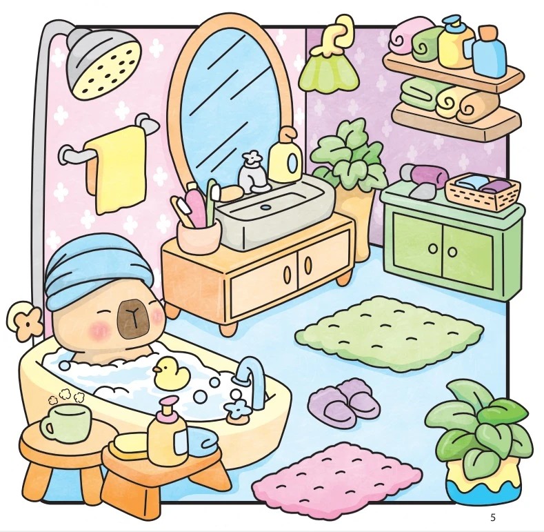 Sách Tô Màu Capy Corner - Cute & Comfly Coloring Book