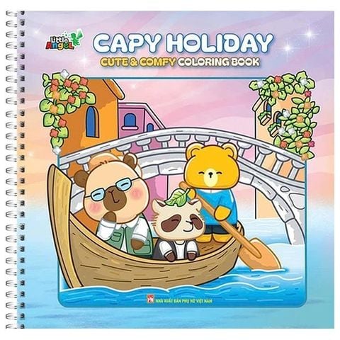 Sách Tô Màu Capy Holiday - Cute & Comfly Coloring Book