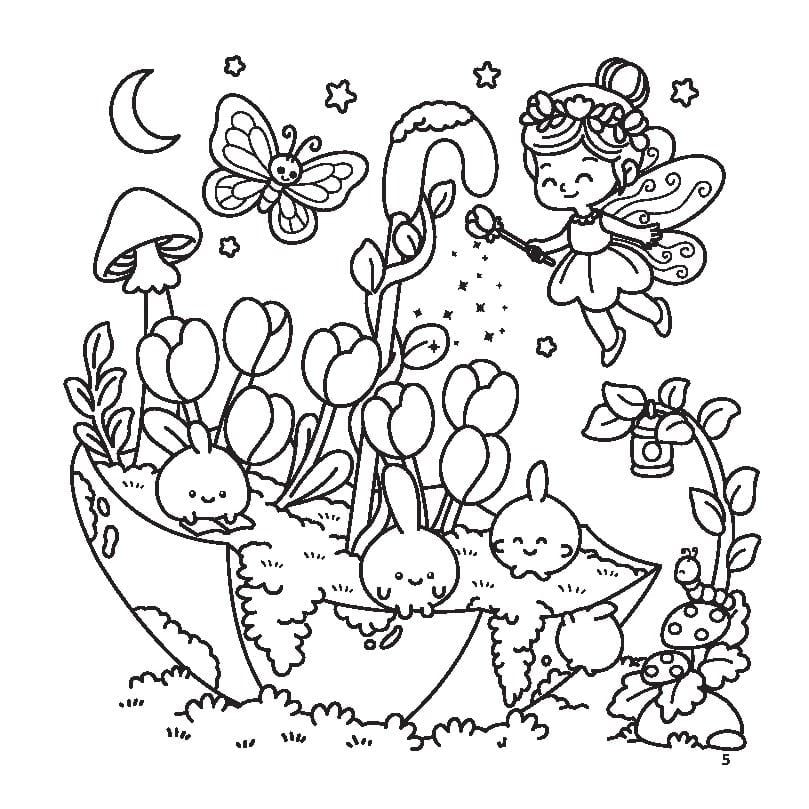 Sách Tô Màu Recycling Garden-Cute & Comfly Coloring Book