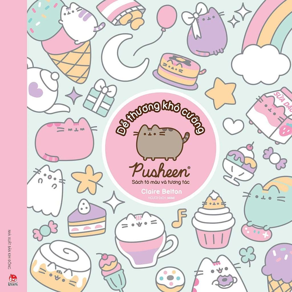 Sách Tô Màu Và Tương Tác Pusheen: Dễ Thương Khó Cưỡng (Dự kiến phát hành 26.06.2026)