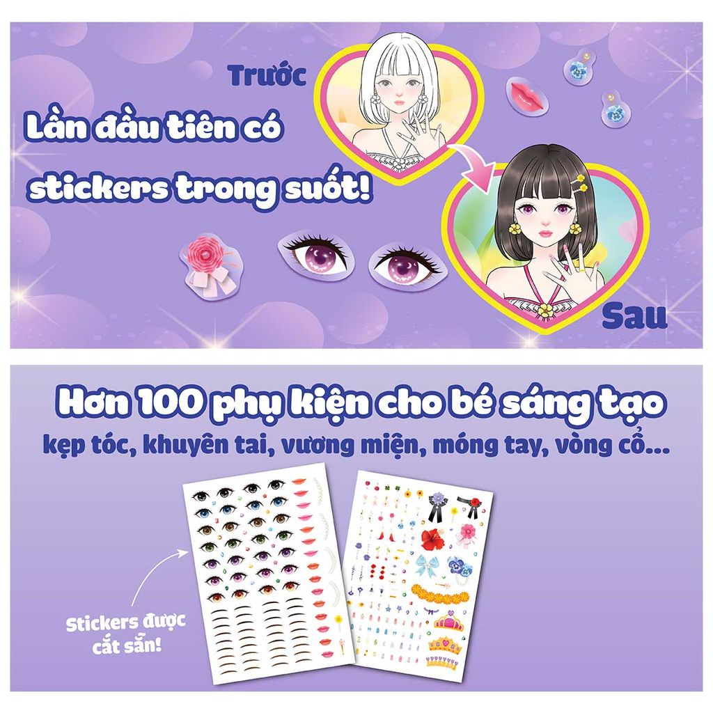 Sách Trang Điểm Công Chúa Hoa Rosy