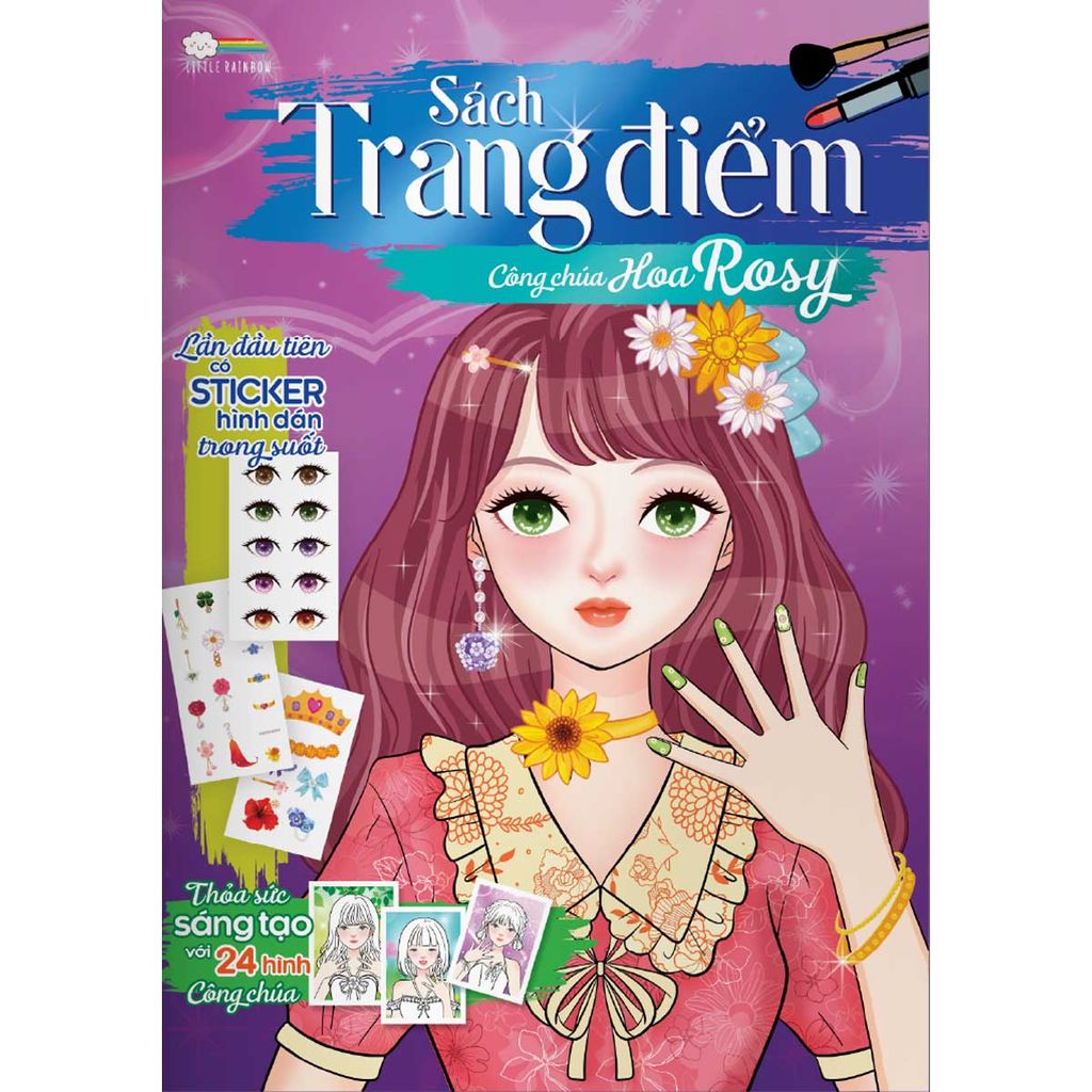 Sách Trang Điểm Công Chúa Hoa Rosy