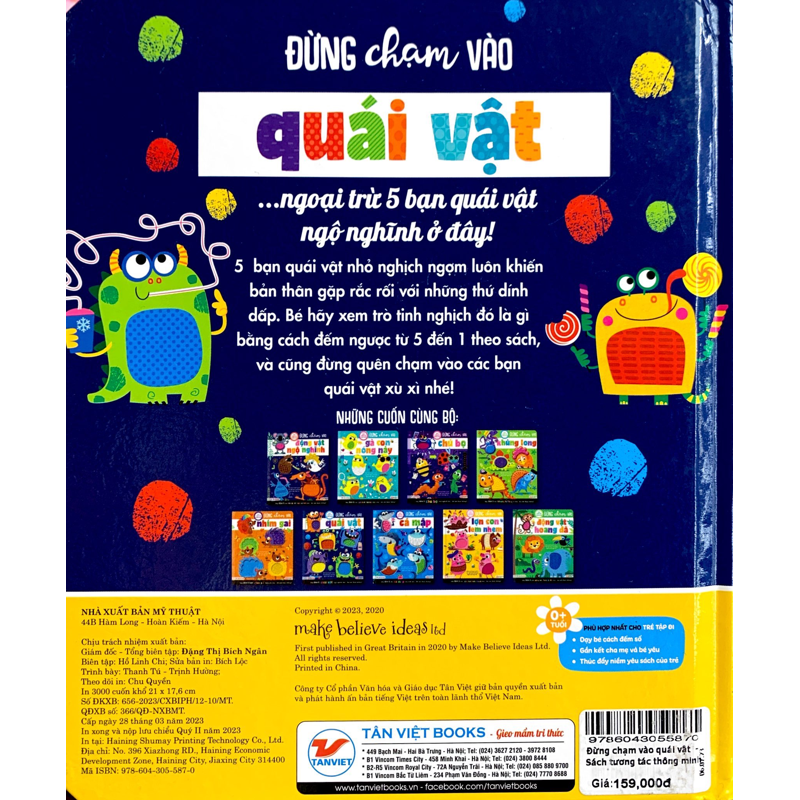 Sách Tương Tác Thông Minh - Đừng Chạm Vào - Quái Vật