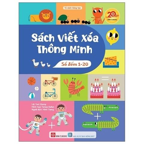 Sách Viết Xóa Thông Minh - Số Đếm 1-20 (Tặng Kèm Bút)