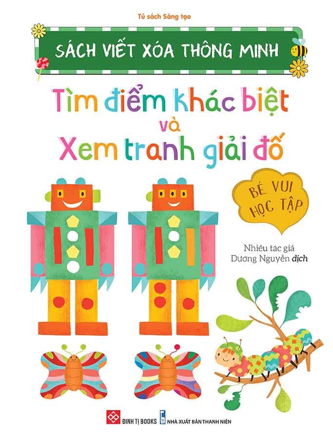 Sách Viết Xóa Thông Minh - Tìm Điểm Khác Biệt Và Xem Tranh Giải Đố