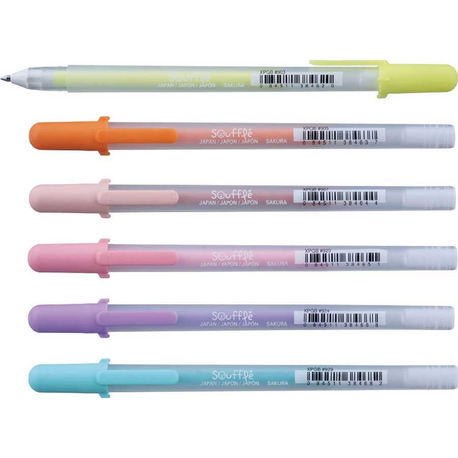 SAKURA - BÚT GEL 3D MÀU MAT, SOUFFLE