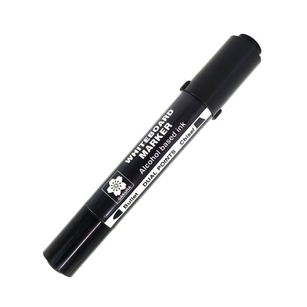 SAKURA XWBK-T#49 Bút Viết Lông Bảng 2 Đầu, Black