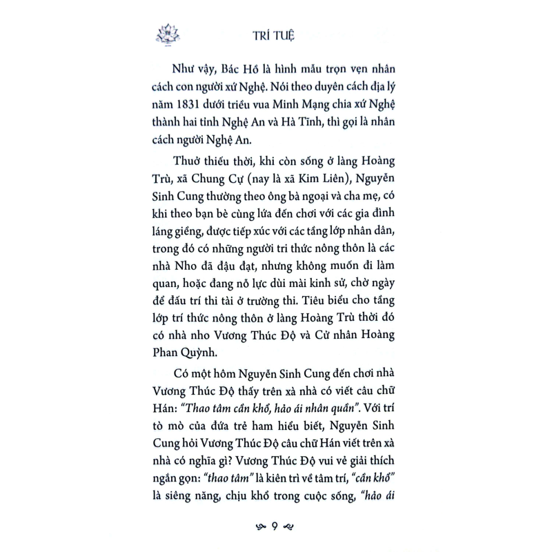 Sáng Mãi Tấm Gương Bác Hồ - Trí Tuệ