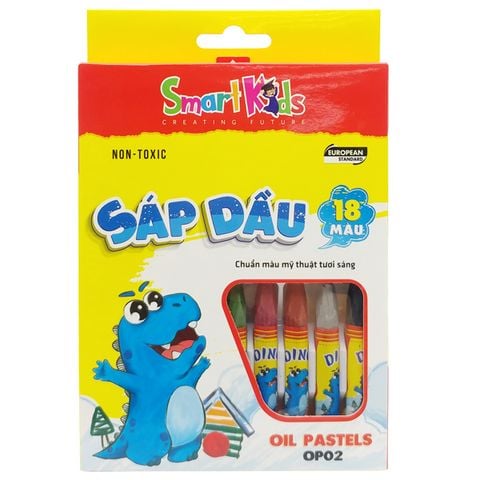 Sáp màu 18 màu Dino