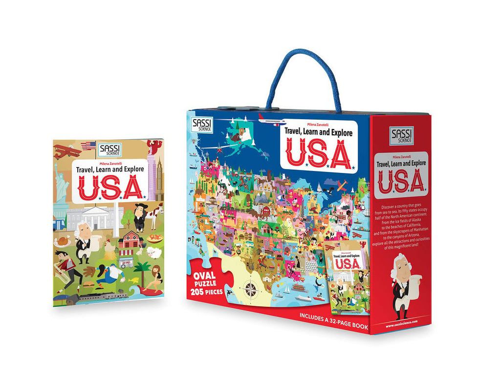 205 Pieces Puzzle: USA