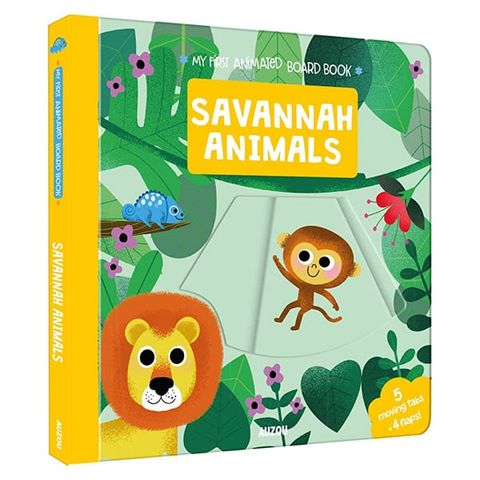 My First Animated Board Book - Savannah Animals