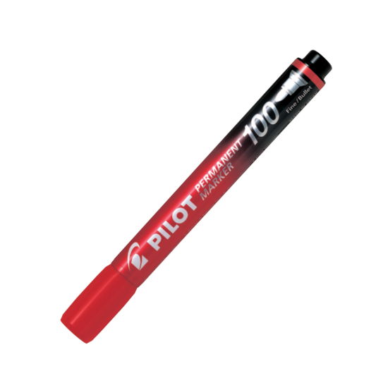 Bút Lông Dầu Permanent Marker 100 Mực Đỏ/SCA-100-R