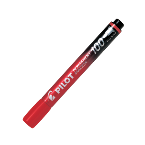 Bút Lông Dầu Permanent Marker 100 Mực Đỏ/SCA-100-R