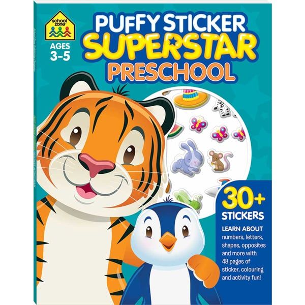 School Zone Puffy Sticker Superstar: Preschool