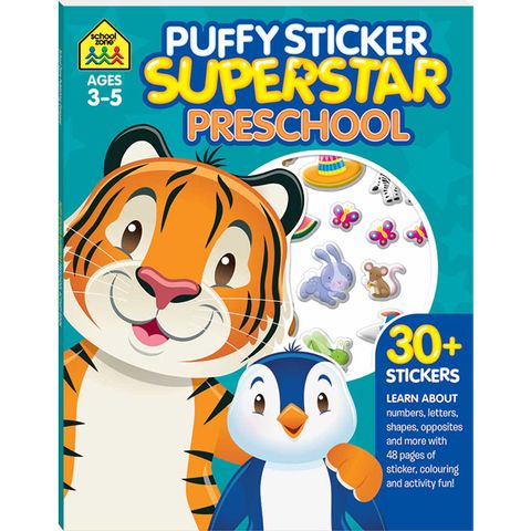 School Zone Puffy Sticker Superstar: Preschool