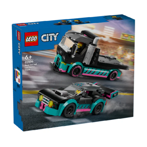 Lego City Lắp Ráp Xe Tải Vận Chuyển Xe Đua 60406 (Vta)