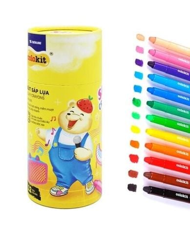 Bút Sáp Lụa SCR-C001 12 Màu