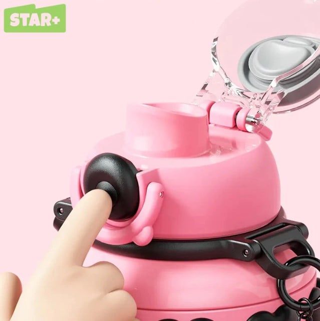MD Star Bình Nước Inox 600ML Hồng 60019430