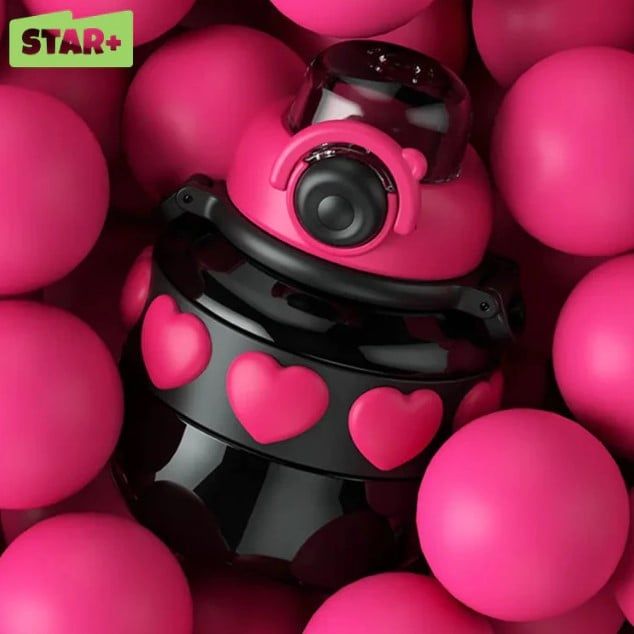 MD Star Bình Nước Inox 600ML Đen 60019431