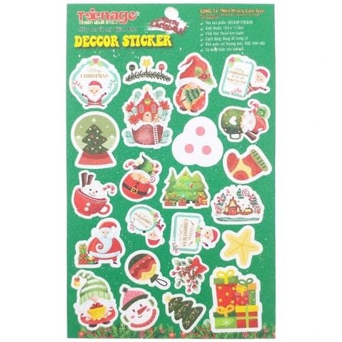 Sticker Kim Tuyến Merry Christmas Kt- 01
