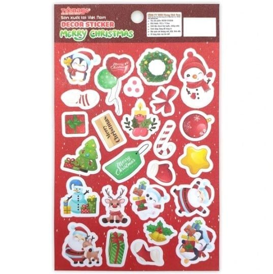 Sticker Kim Tuyến Merry Christmas Kt- 02