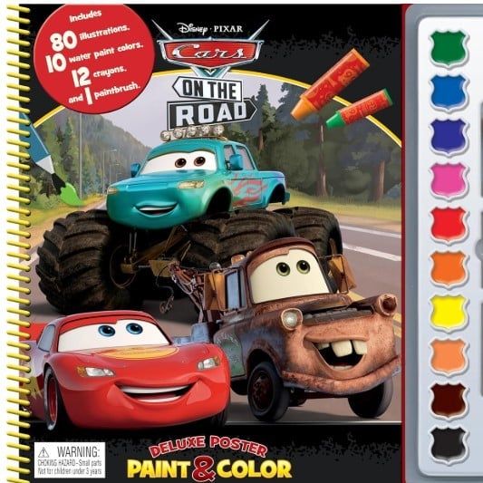 Disney Cars on the Road Deluxe Poster Paint & Color