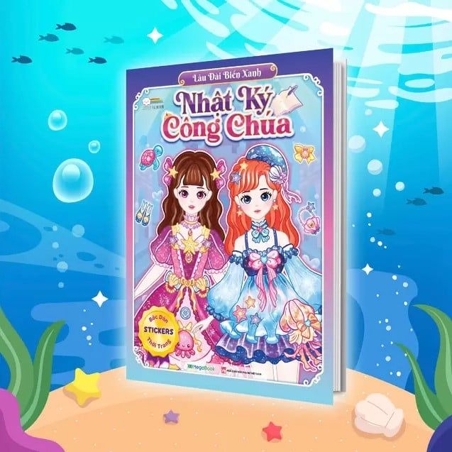 Nhật Ký Công Chúa - Lâu Đài Biển Xanh (150+ Stickers Dễ Thương)