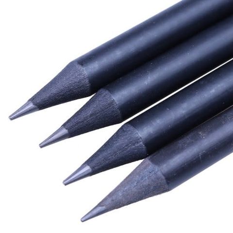 Hutis - Bút Chì 2B Thân Tròn Gỗ Đen Pc-6600 (Htin)