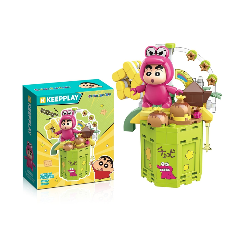 Đồ Chơi Lắp Ráp Keepplay Shinchan Crocodile mountain chocolate chip K20623