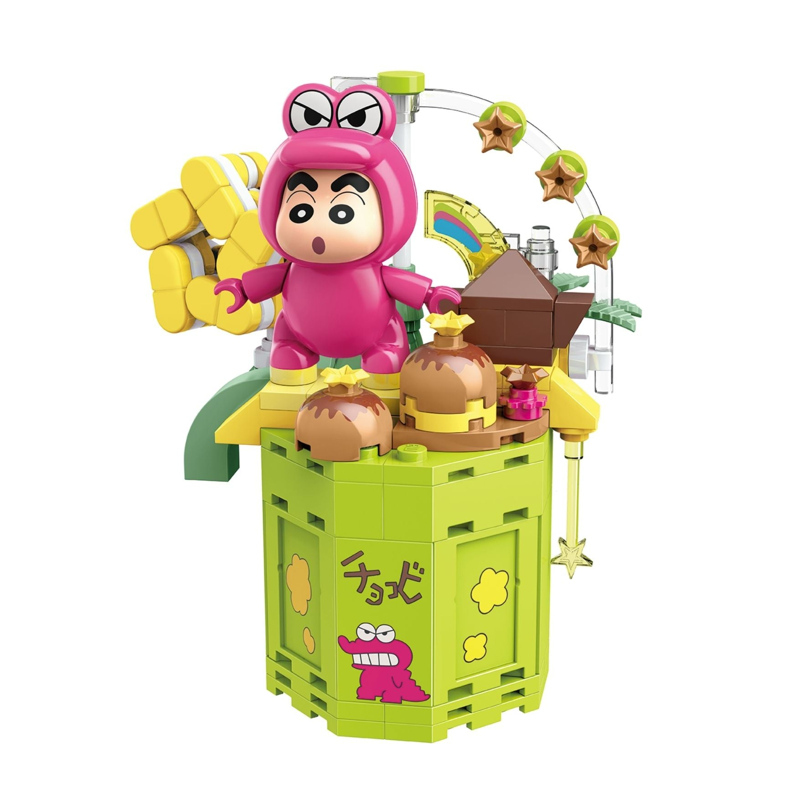 Đồ Chơi Lắp Ráp Keepplay Shinchan Crocodile mountain chocolate chip K20623