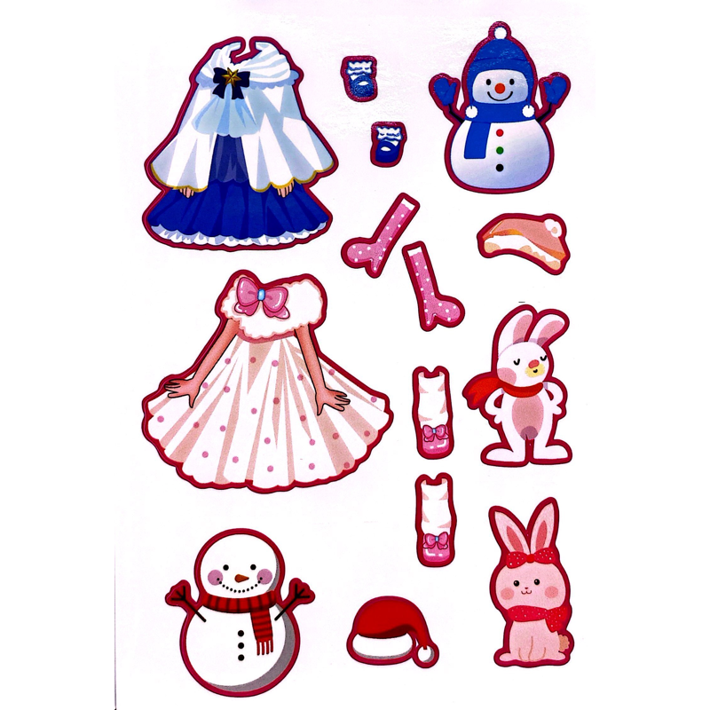 Fashion Show - Công Chúa Mùa Đông - 100 Sticker Siêu Đáng Yêu