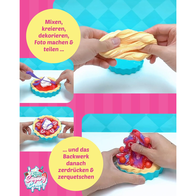 Slimy Bộ Bánh Slime Ngọt Ngào Hương Dâu– Jelly Pies