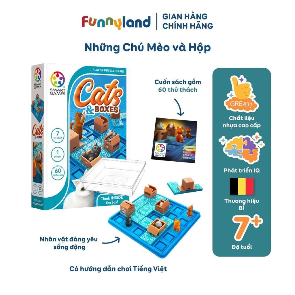 Smartgames Đồ Chơi Trí Tuệ Những Chú Mèo Và Hộp SG 450 60017146