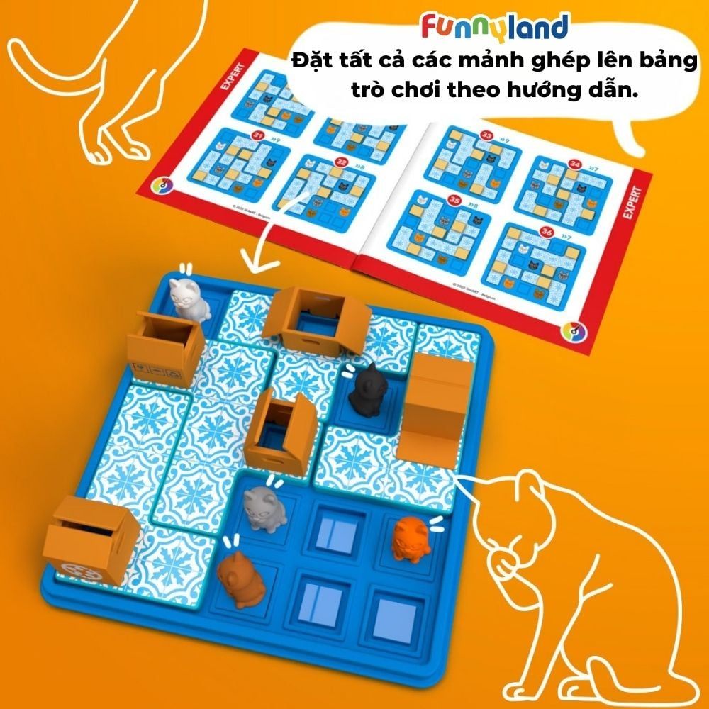 Smartgames Đồ Chơi Trí Tuệ Những Chú Mèo Và Hộp SG 450 60017146