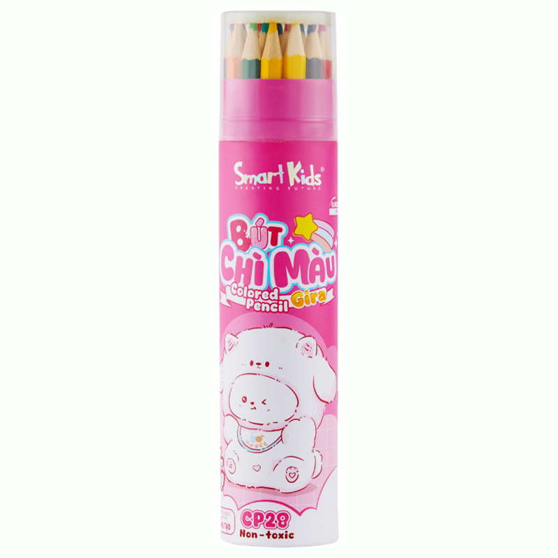 Smartkids - Hộp 18 Bút Chì Màu Coco Puff 18 Màu CP28