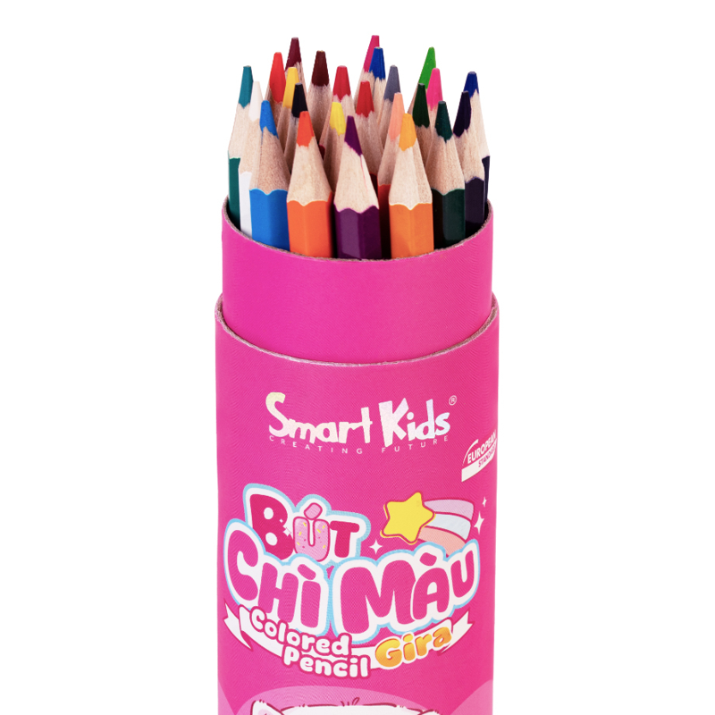 Smartkids - Hộp Bút Chì Màu Coco Puff 24 Màu CP29