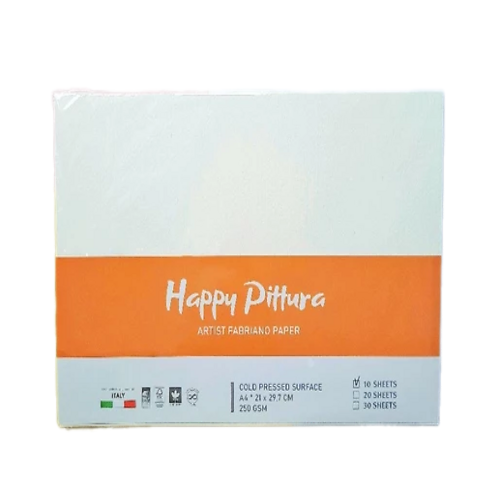 Mont Marte Giấy Happy Pittura 250G A4 10S, Ha250A4 (10 Tờ)