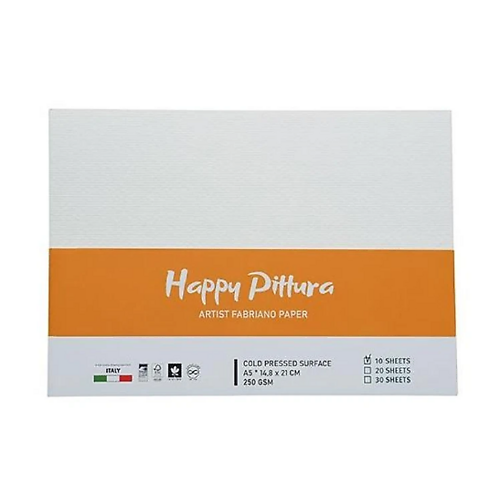 Mont Marte Giấy Happy Pittura 250G A5 10S, Ha250A5 (10 Tờ)