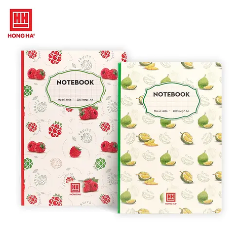 HH - Sổ Notebook, A4, 4 Ô Ly (2.5X2.5)Mm, 200Tr, 70/90-92 (5Q/Lốc)( Giao Mẫu Ngẫu Nhiên)